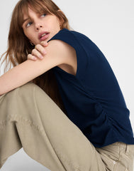 Side-Cinch Muscle Tee