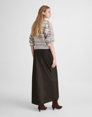 Satin Maxi Slip Skirt