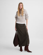 Satin Maxi Slip Skirt