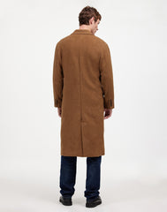 Double-Breasted Topcoat in Italian Alpaca-Wool Blend