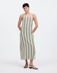 Zulu & Zephyr Eucalyptus Stripe Organic Cotton Dress