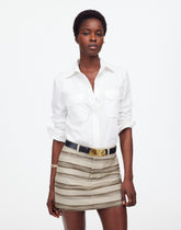 Mini Skirt in Striped Tweed