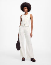 Petite Wide-Sweep Trousers: Airy Denim Edition