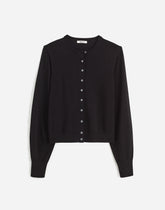Crewneck Cardigan in 100% Cotton