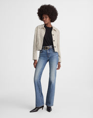 Button-Front Jacket in Bouclé