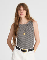 Boatneck Sleeveless Sweater