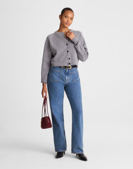 The Curvy Cleo Straight Jean in Petersburg Wash