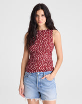 Cinched Double-Layered Mesh Top