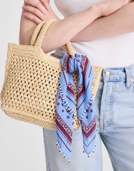 Beaded Bandana in Cotton Blend