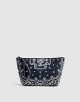 Bandana-Print Zip Pouch