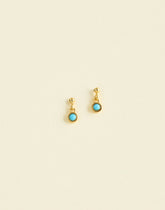Demi-Fine Turquoise Drop Earrings