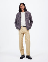 Space-Dyed Sweater Shirt in Italian Fabric