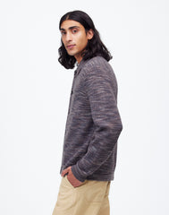 Space-Dyed Sweater Shirt in Italian Fabric