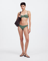 Zulu & Zephyr Eucalyptus Textured Bikini Bottom