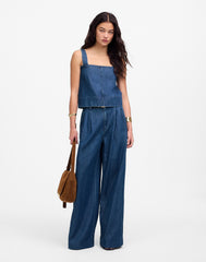 Squareneck Tank in McNair Wash: Airy Denim Edition