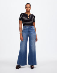 The Curvy Flared Wide-Leg Crop Jean