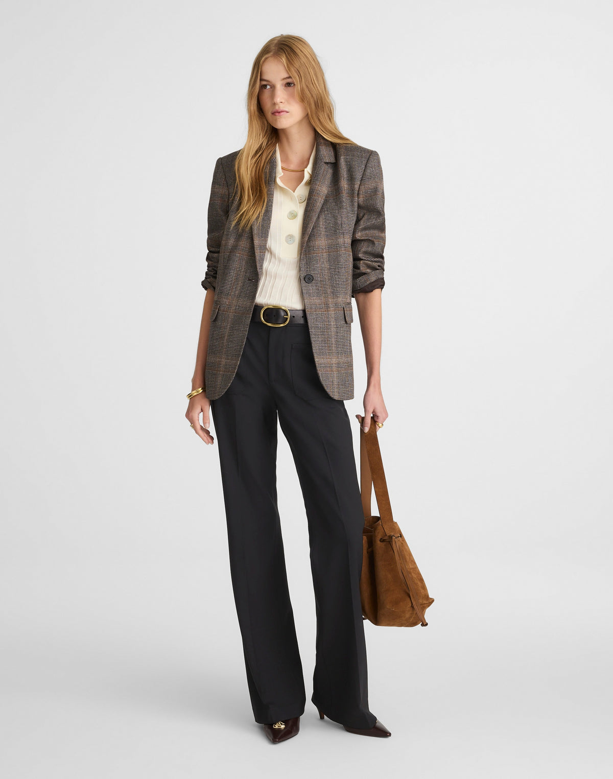 High-Rise Bootcut Trouser