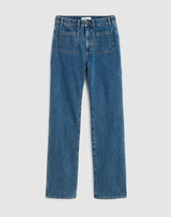 The Plus Curvy Cleo Straight Jean in Petersburg Wash