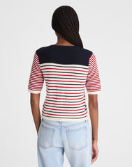 Bouclé-Knit Sweater Tee